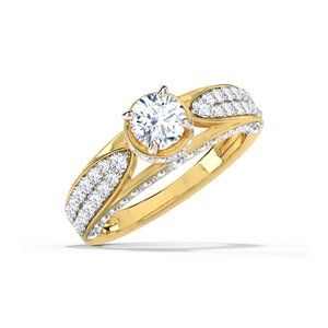 1.84 CTW Royal Round Moissanite Engagement Ring